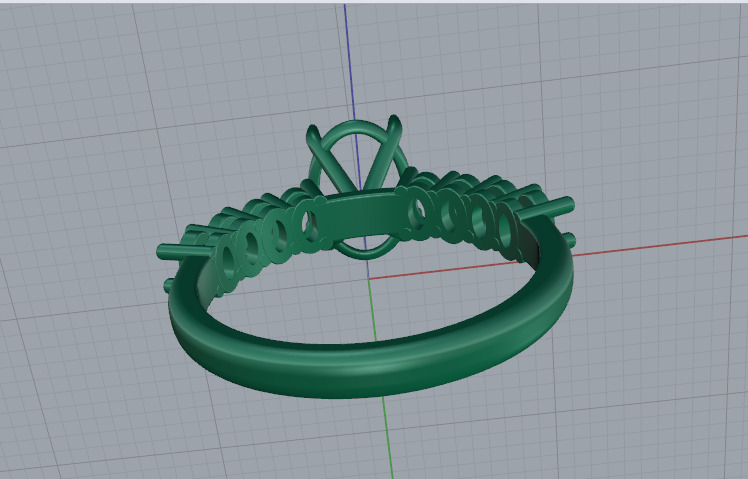 Ring oval Model 7502 3D print model_4