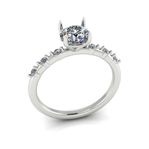 Solitaire ring Model 7499 3D print model_1