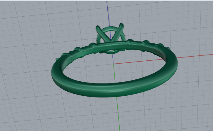 Solitaire ring Model 7499 3D print model_4