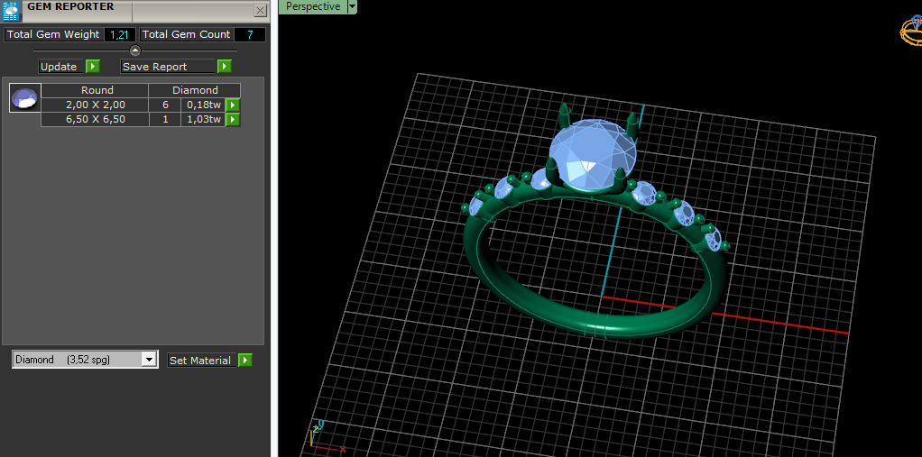 Solitaire ring Model 7499 3D print model_7