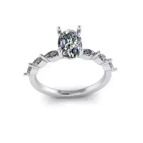 Solitaire ring Model 7495