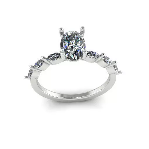 Solitaire ring Model 7495 3D print model_0