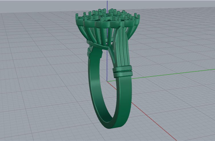 Ring Model 7490 3D print model_3