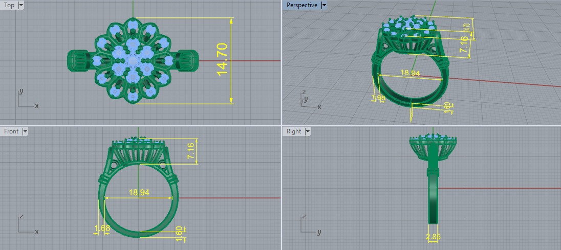 Ring Model 7490 3D print model_5