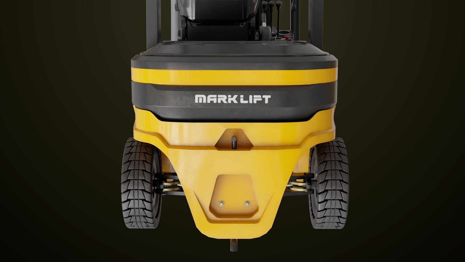Forklift Truck03 Yellow All PBR Unity UE Textures Low-poly 3D model_26