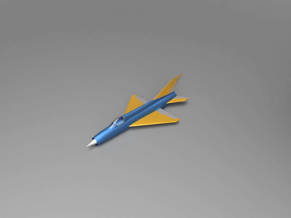 Mig 21 3D print model_3