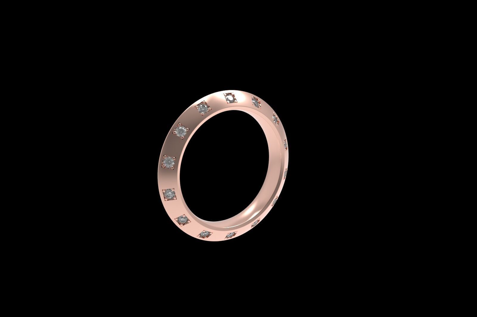 Louis vuitton ring 3D print model_10