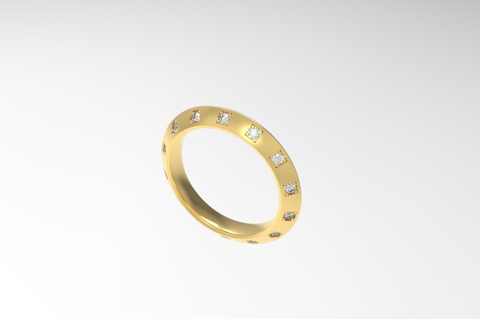 Louis vuitton ring 3D print model_6