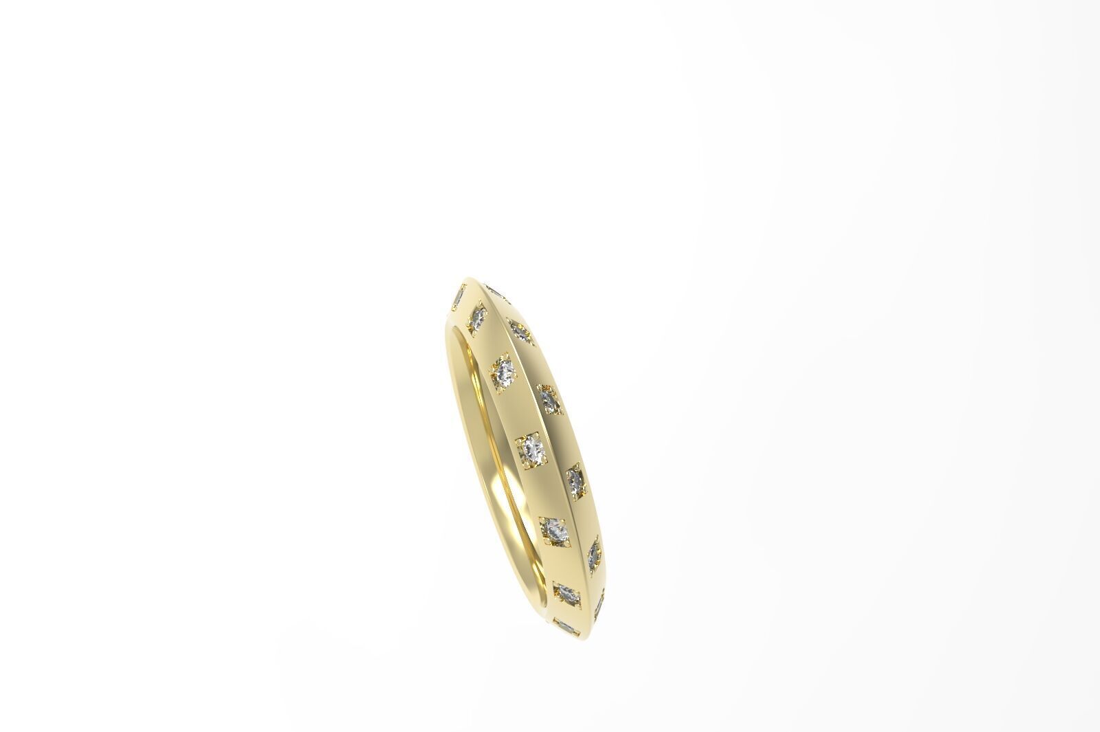 Louis vuitton ring 3D print model_7