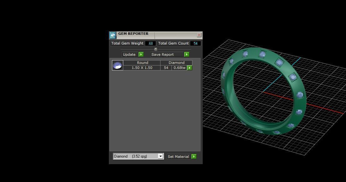 Louis vuitton ring 3D print model_5