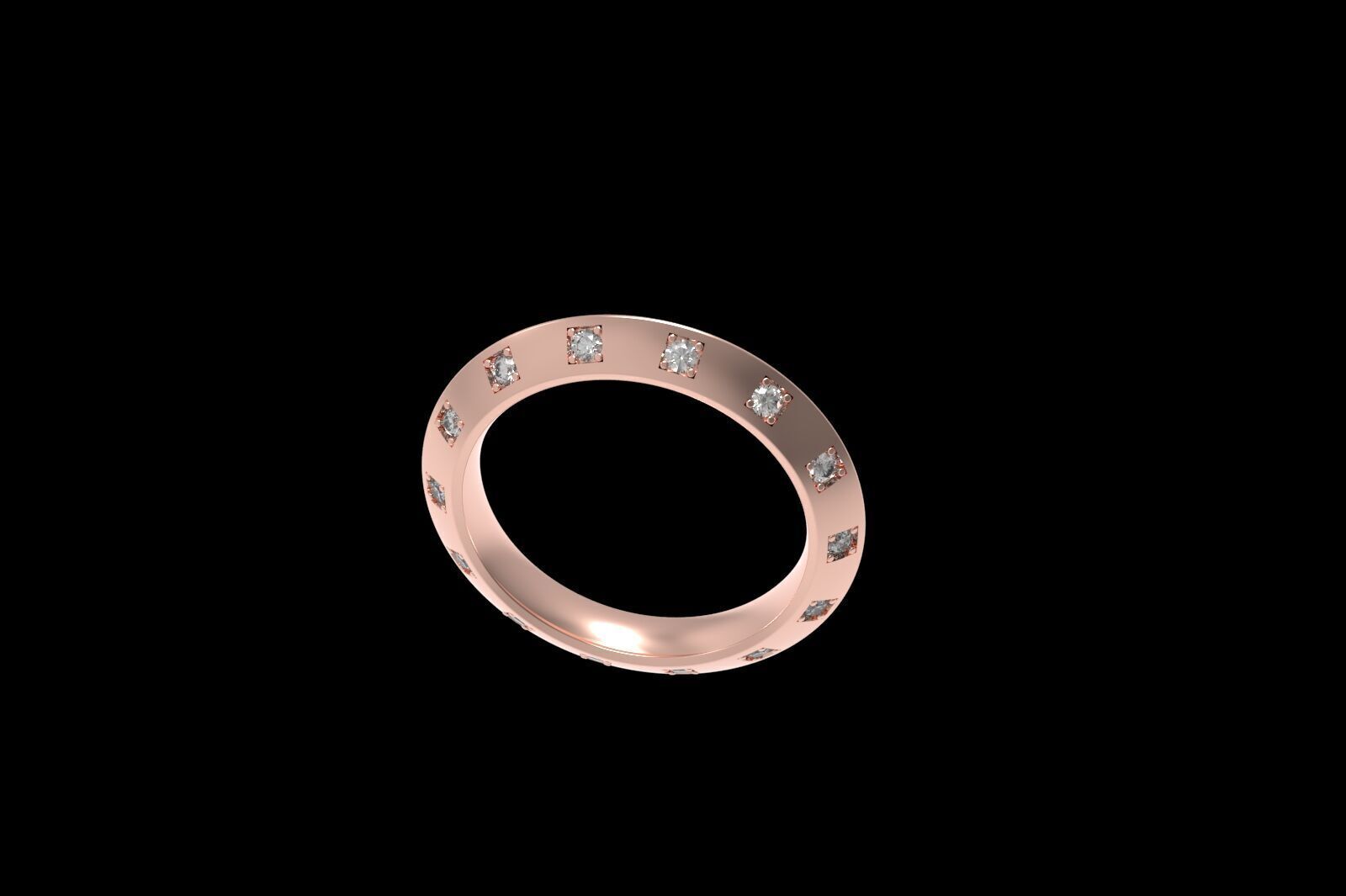 Louis vuitton ring 3D print model_9