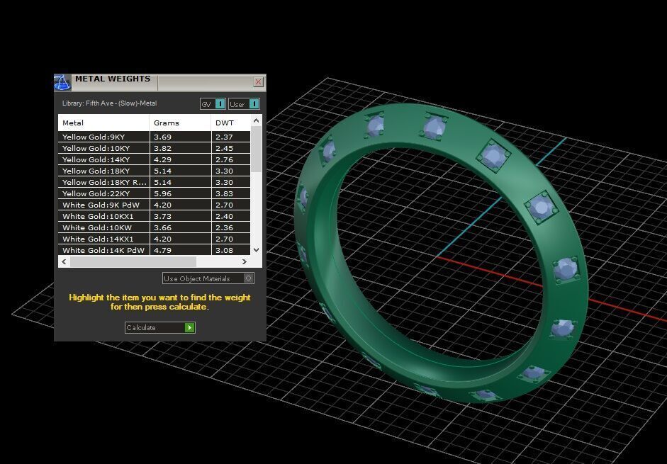 Louis vuitton ring 3D print model_4