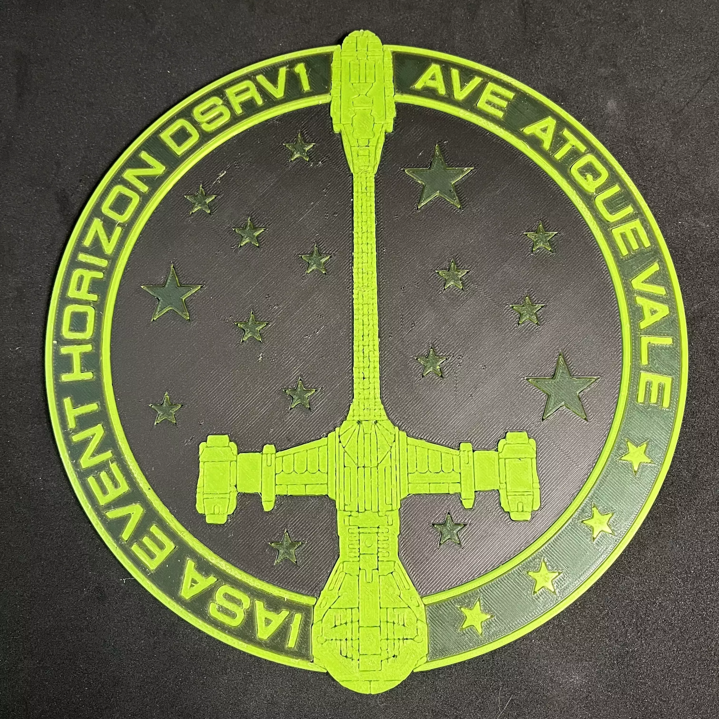Green IASA Event Horizon Plaque 3D print model