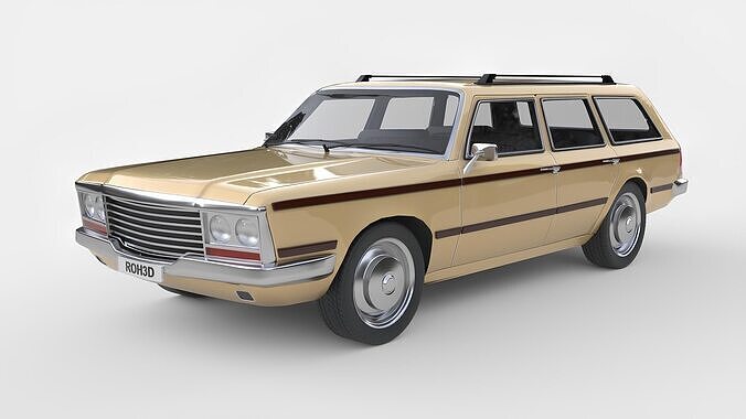 Generic Station Wagon Car 1978 3D model