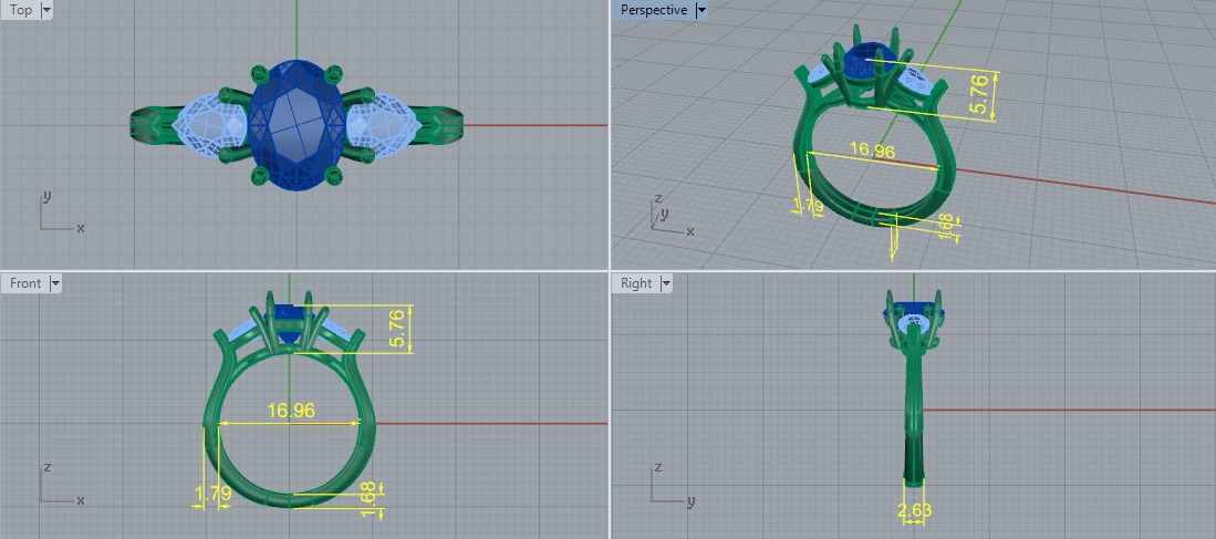 Rings graff Model 7587 3D print model_5