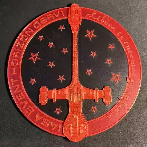Red IASA Event Horizon Wall Plaque