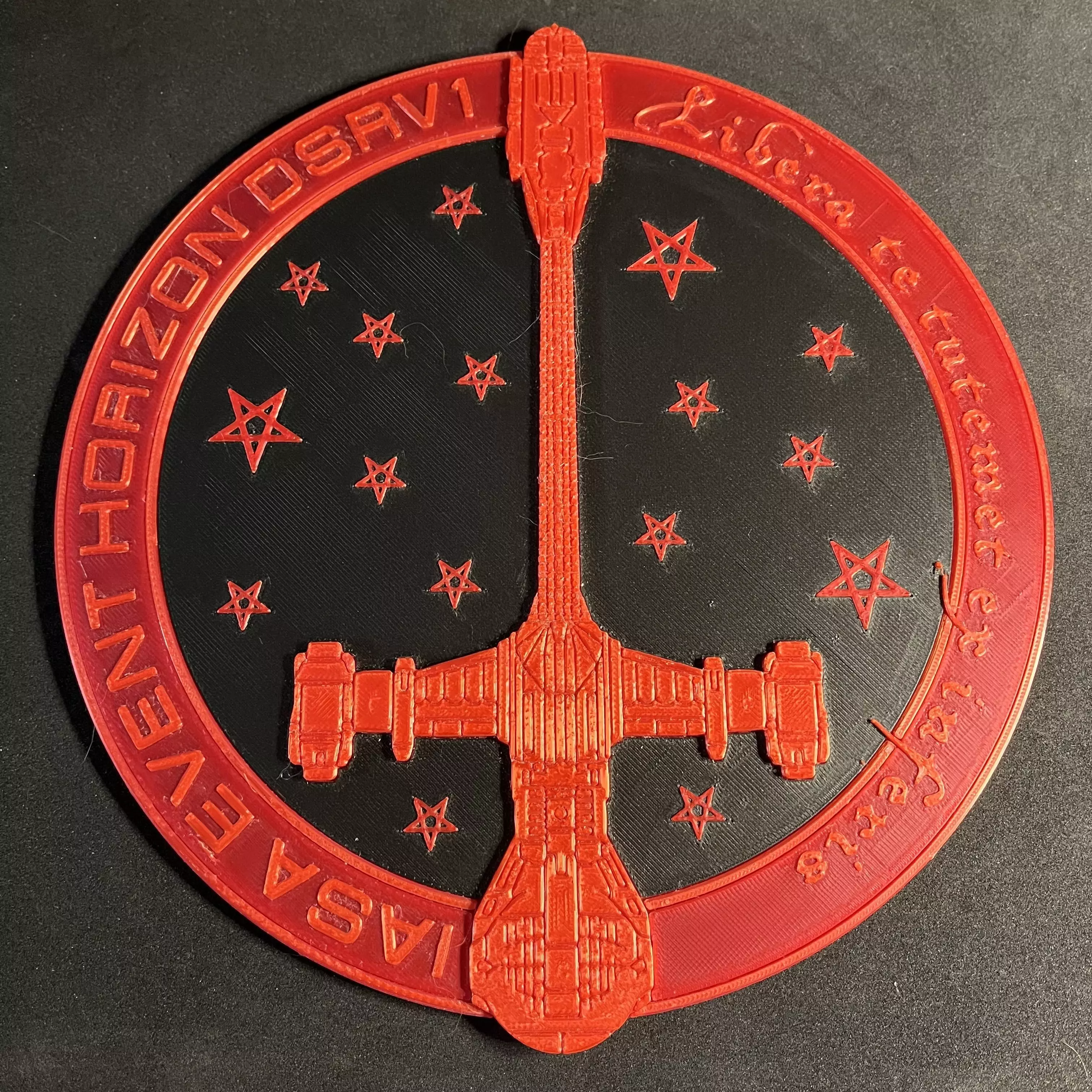 Red IASA Event Horizon Wall Plaque 3D print model