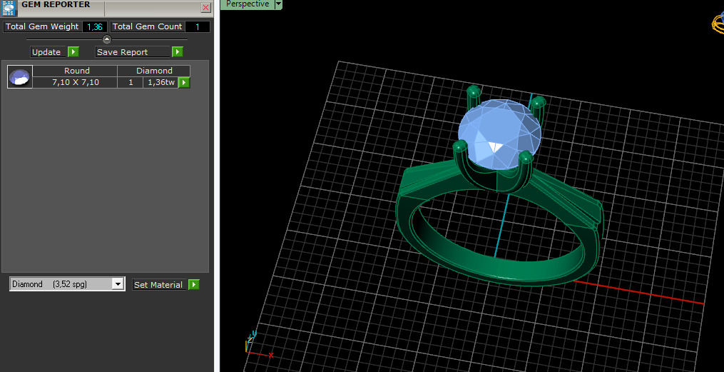 Solitaire ring Model 7579 3D print model_7