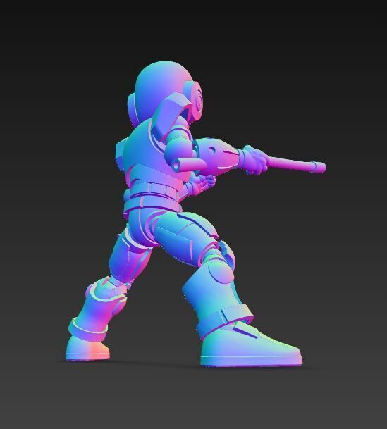 Articulated and Poseable 3D Printed Action Figure 3D model_14