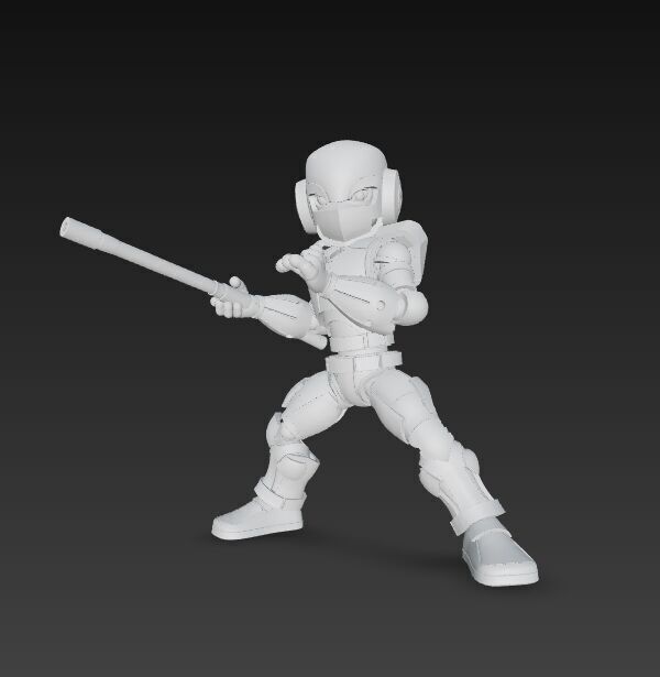 Articulated and Poseable 3D Printed Action Figure 3D model_15