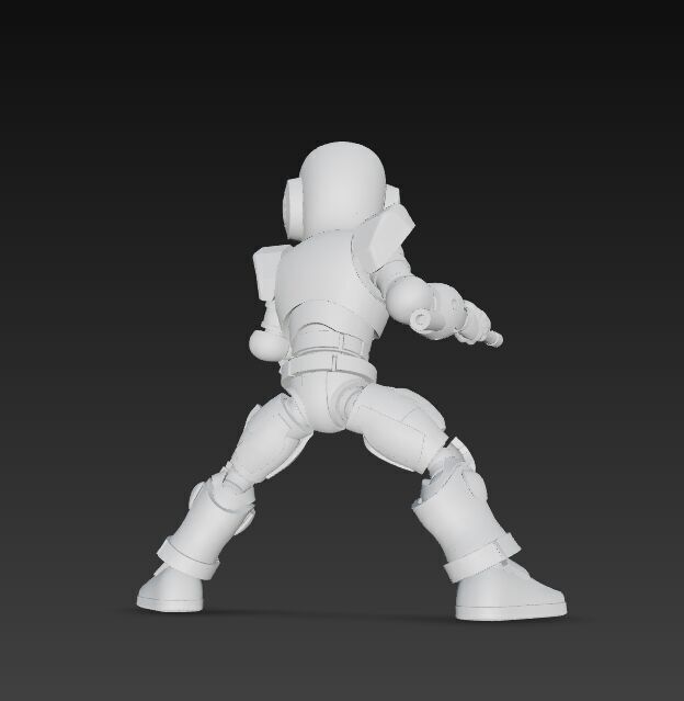Articulated and Poseable 3D Printed Action Figure 3D model_18