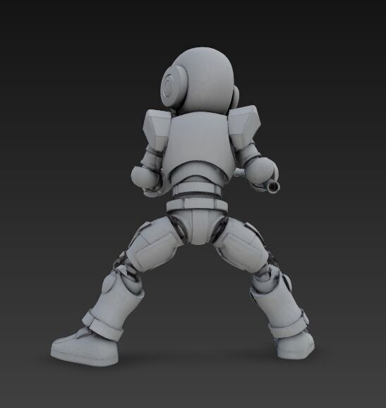Articulated and Poseable 3D Printed Action Figure 3D model_5