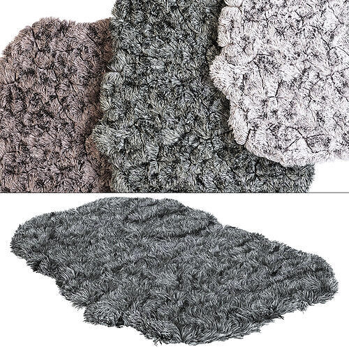 Carpet Set Low-poly 3D model