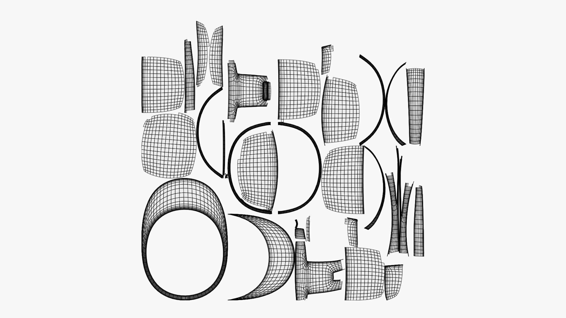 Basic Safety Helmet - Geometry Only No Textures No Materials 3D model_6