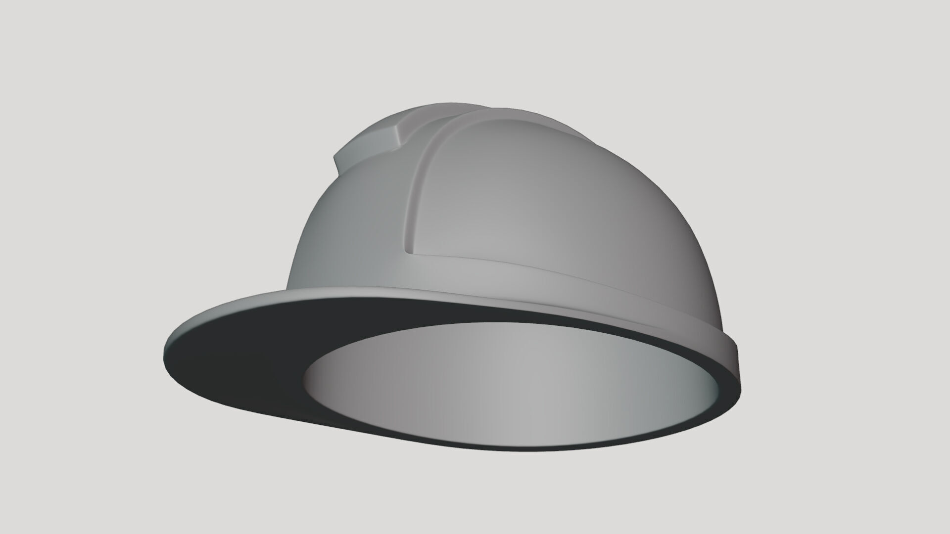 Basic Safety Helmet - Geometry Only No Textures No Materials 3D model_3