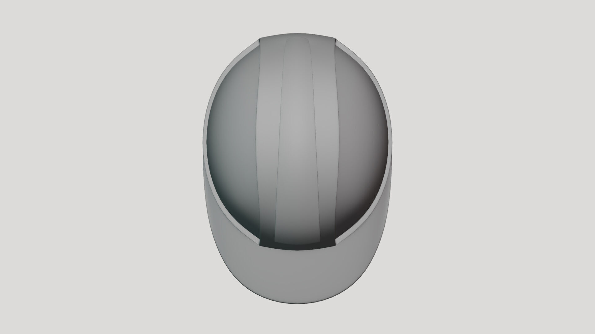 Basic Safety Helmet - Geometry Only No Textures No Materials 3D model_2