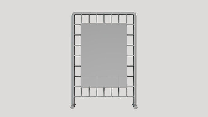 Basic Wire Display Stand - Geometry Only No Textures 3D model
