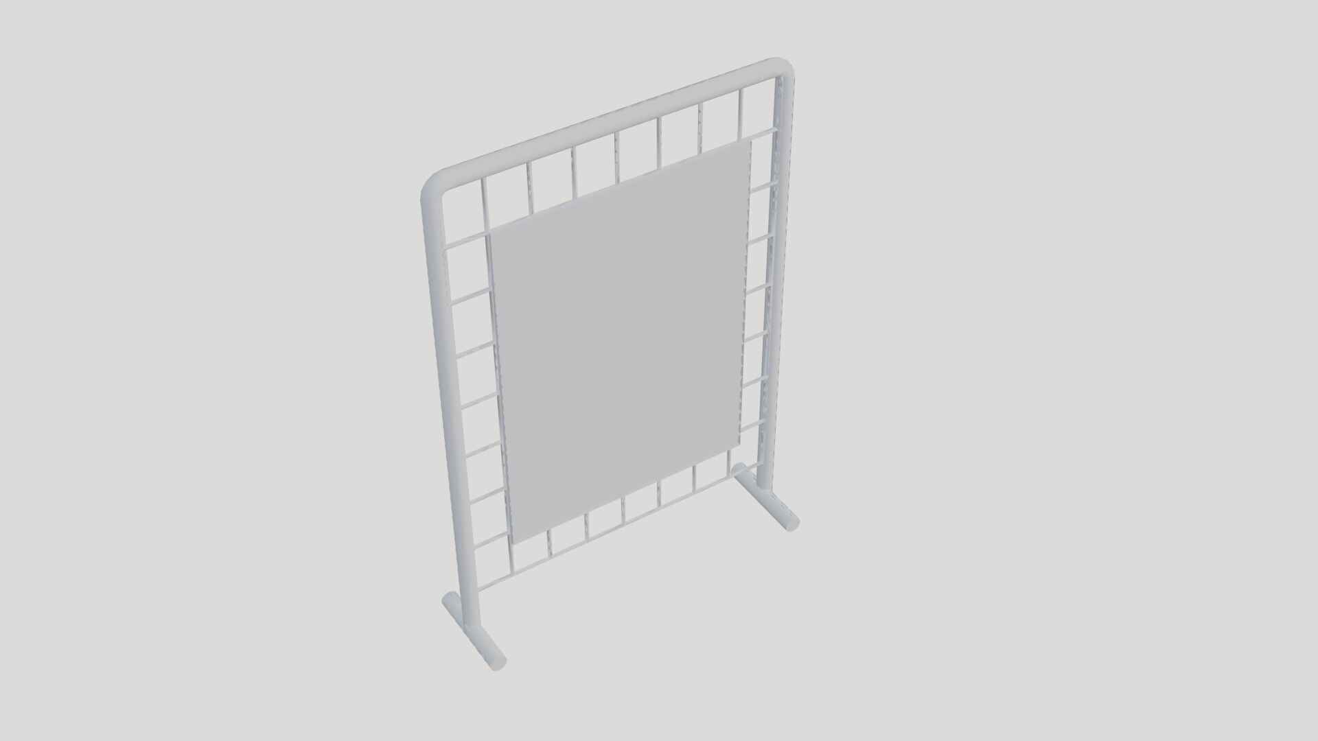 Basic Wire Display Stand - Geometry Only No Textures 3D model_2