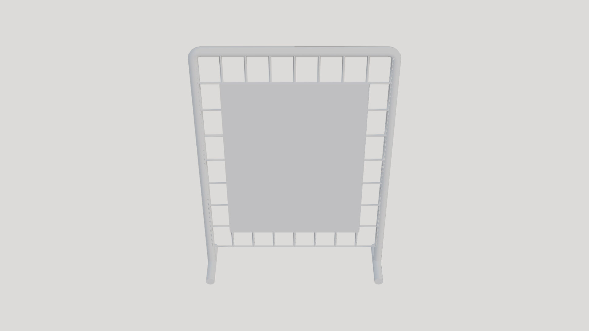 Basic Wire Display Stand - Geometry Only No Textures 3D model_3