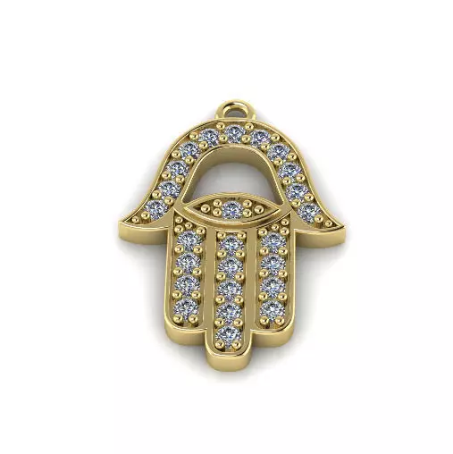 Hamsa pendant Model 7622 3D print model_0
