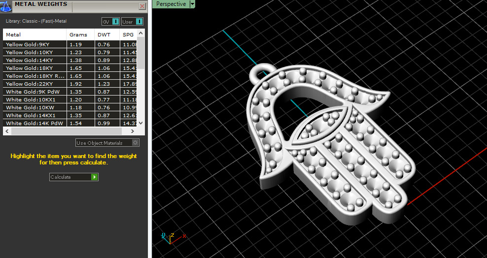 Hamsa pendant Model 7622 3D print model_6