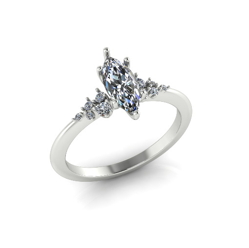 Ring marquise Model 7612 3D print model_1