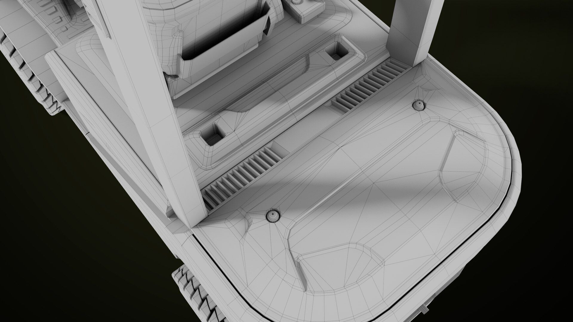 Forklift Truck03 Green All PBR Unity UE Textures Low-poly 3D model_50