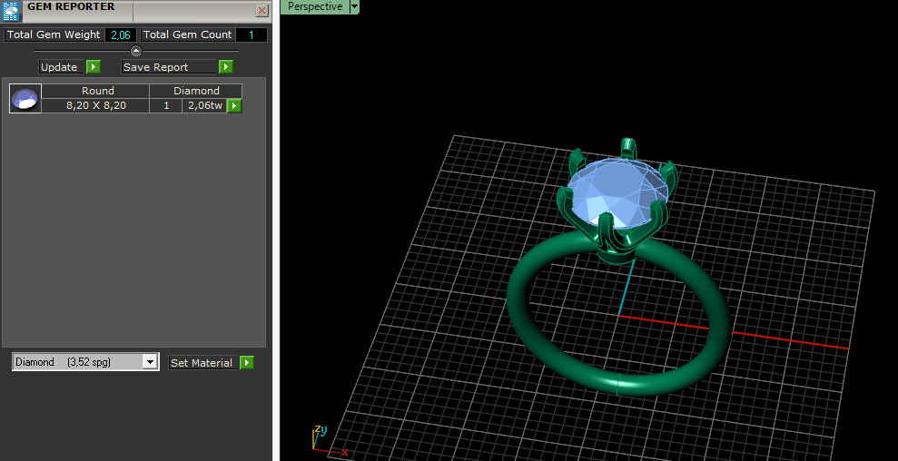 Solitaire ring Model 7611 3D print model_7