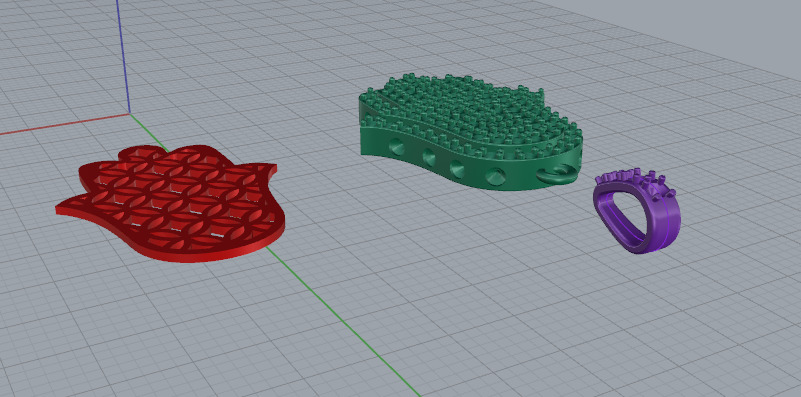 Hamsa pendant Model 7604 3D print model_3