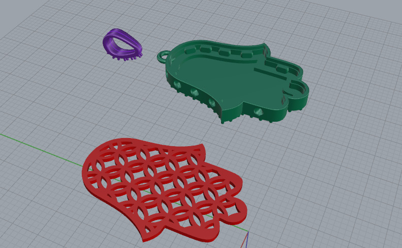 Hamsa pendant Model 7604 3D print model_4