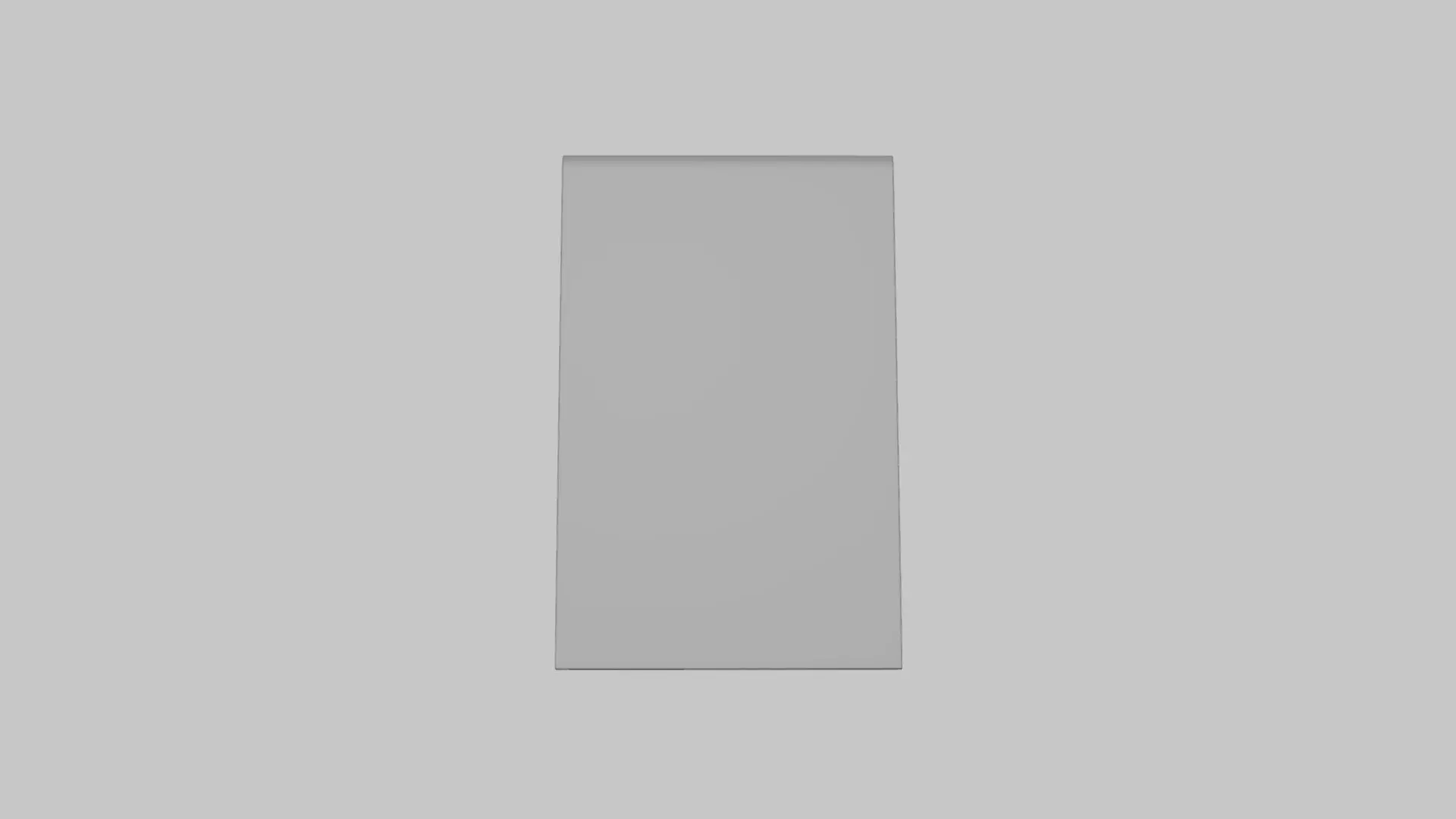 Basic Menu Display Stand - Geometry Only No Textures 3D model
