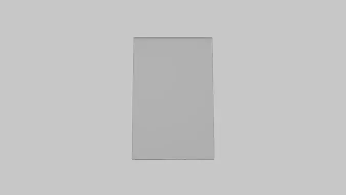 Basic Menu Display Stand - Geometry Only No Textures 3D model