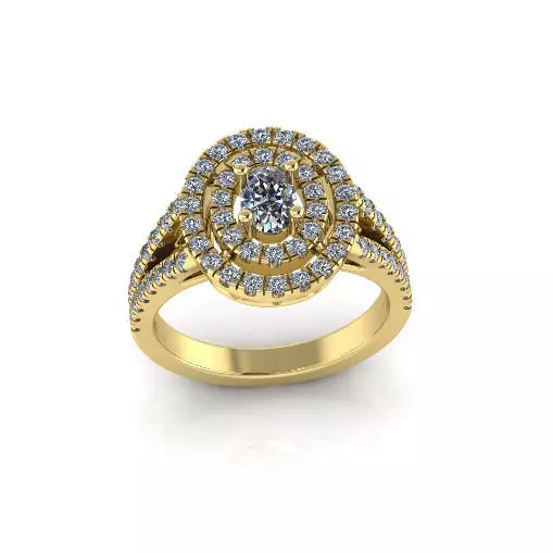 Oval ring Model 7590 3D print model