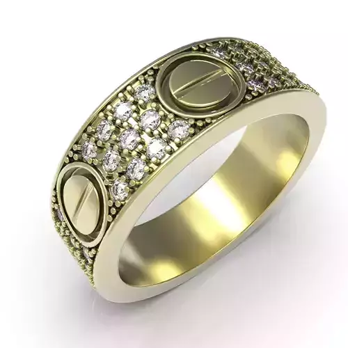 cartier love ring with diamond