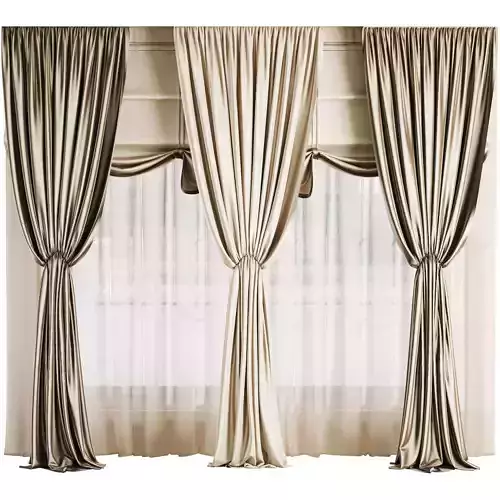 Silk and Satin Curtain