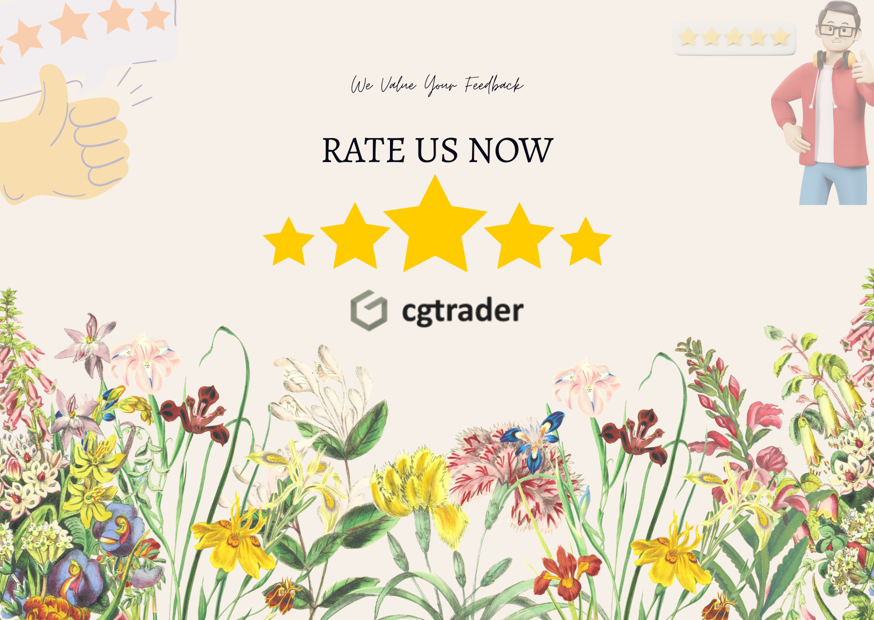 Office Furniture Set 01 3D model_2