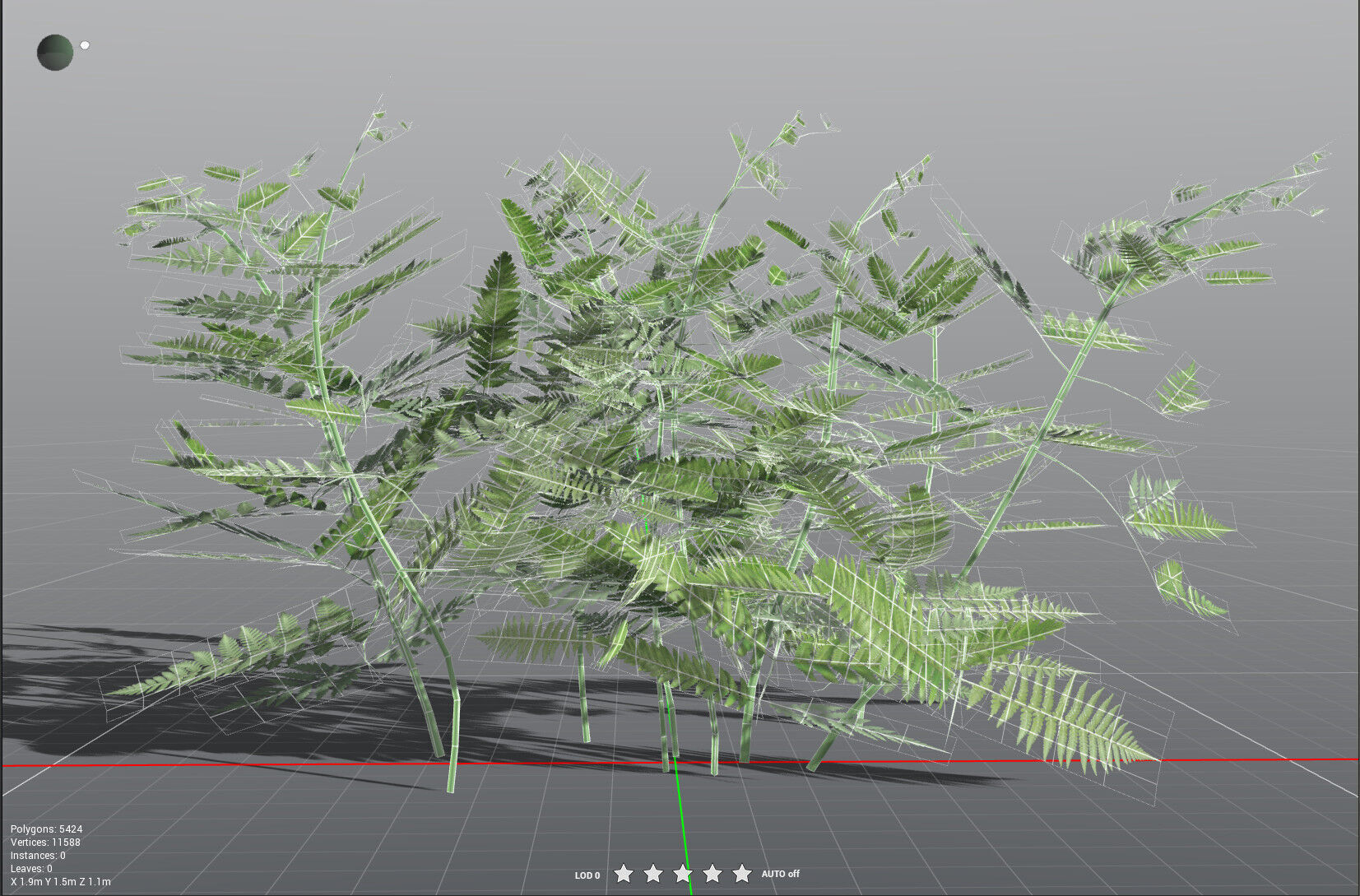 EVERYPlant Bracken LowPoly Low-poly 3D model_40