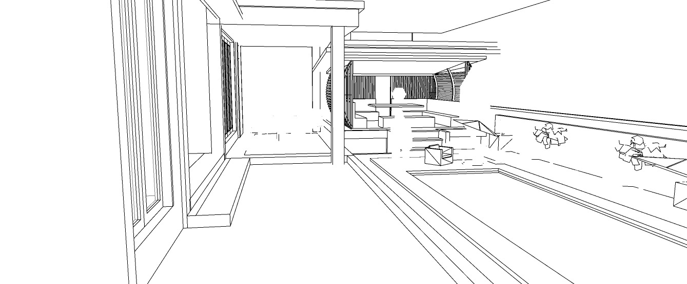 Modern Two-Story House Design with Private Swimming Pool 3D print model_25