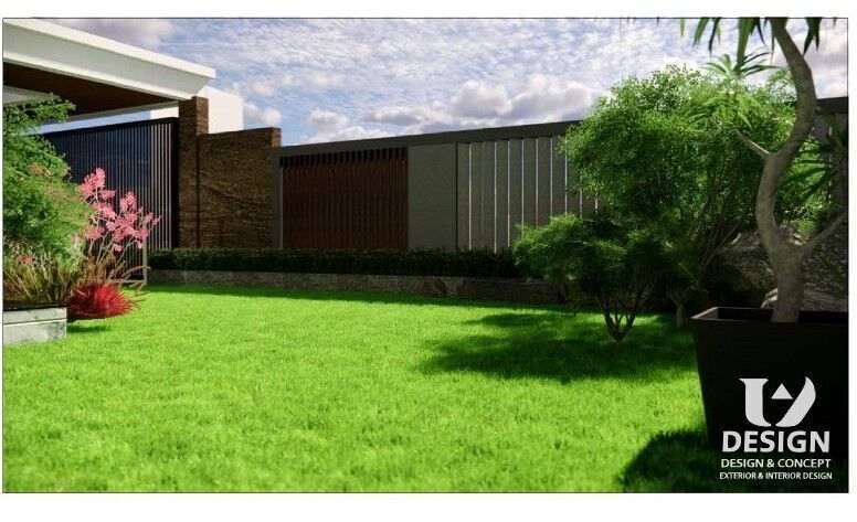 Modern Two-Story House Design with Private Swimming Pool 3D print model_24