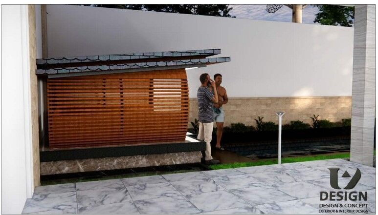 Modern Two-Story House Design with Private Swimming Pool 3D print model_20